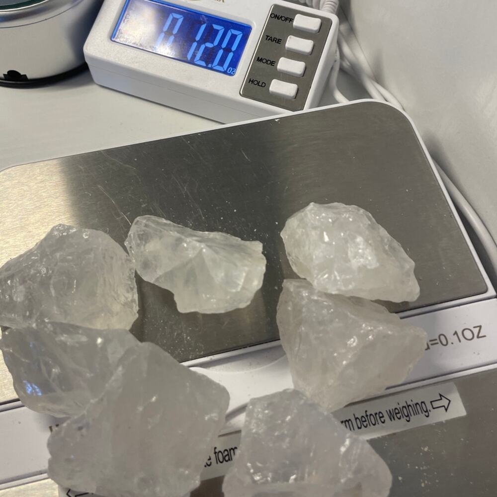 Rough / Raw Clear Quartz Crystal Rock for Tumbling - Picture 3 of 4